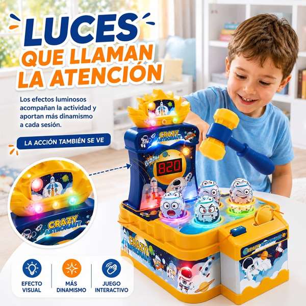 JugaToys Juego de martillo Espacio