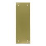 Micel Placa ciega modelo plp12 de latón con acabado latón satinado, 90 x 250 mm