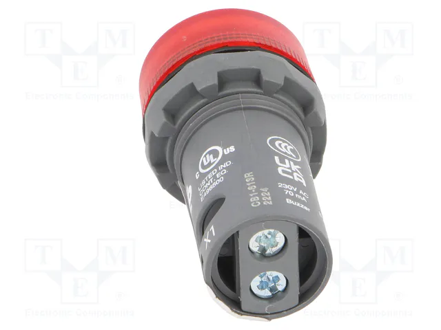 ABB Señalizador Luminoso y Sonoro CB1 Rojo 230VAC ABB Señalizador Luminoso y Sonoro CB1 Rojo 230VAC