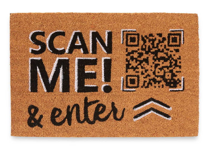 Giftdecor Felpudo Scan Me 60x40x1 cm (Set de 12)