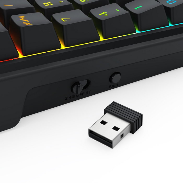 Redragon Cove K733 Teclado numérico mecánico inalámbrico RGB layout polaco