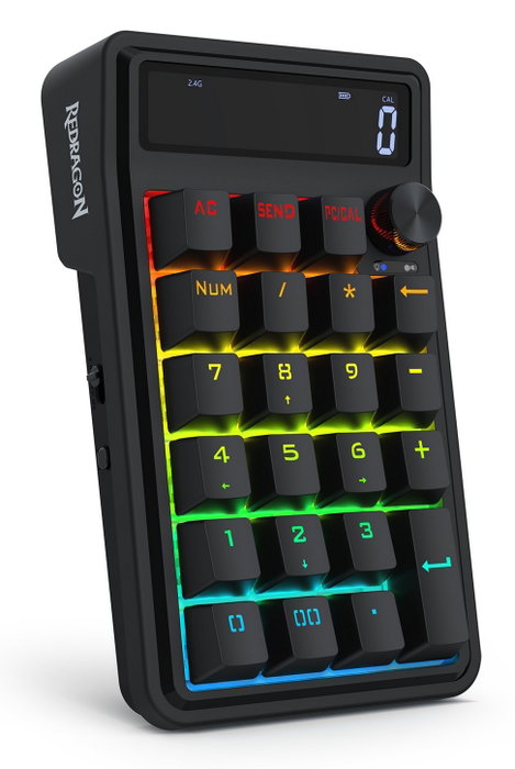 Redragon Cove K733 Teclado numérico mecánico inalámbrico RGB layout polaco