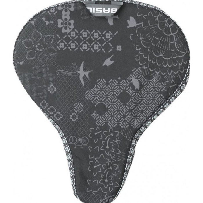 Basil Bohème Funda de Sillín para Bicicleta, Impermeable, Carbón, 280x230 mm, Mujer Basil Bohème Funda de Sillín para Bicicleta, Impermeable, Carbón, 280x230 mm, Mujer