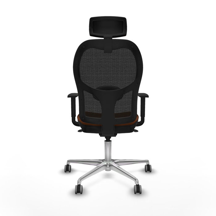 PIQUERAS Y CRESPO Silla de oficina Jorquera con mecanismo Sincro, Marrón y Negro