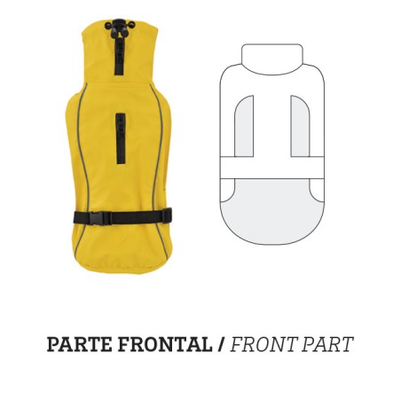 Nayeco Impermeable London Amarillo para Perro 25 cm