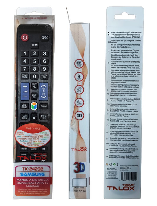 TALOX Mando a Distancia para TV LED/LCD Samsung TX-24232