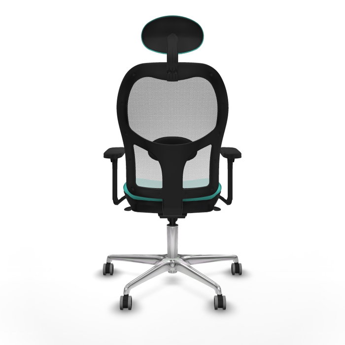 PIQUERAS Y CRESPO Silla de oficina Jorquera con Mecanismo Sincro, Turquesa y Blanco PIQUERAS Y CRESPO Silla de oficina Jorquera con Mecanismo Sincro, Turquesa y Blanco