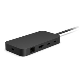 Microsoft USB4 Dock Estación de Conexión USB-C, Thunderbolt 4, con 2 Puertos USB4, HDMI 8K, Ethernet Gigabit, Carga 65W, Compatible con Surface