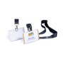 Durable Click Fold 8217 Identificadores de nombre plegables transparentes