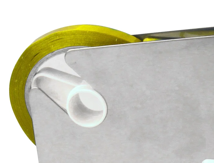 Q-connect Cinta Adhesiva 66m x 9mm Amarilla para Cierre de Bolsas y Máquinas Precintadoras