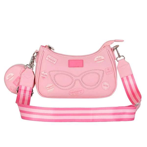 Karactermania Barbie Fancy 2.0 Travel Bolso de Hombro Rosa PVC 8x21x5,5 cm