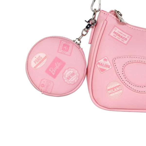 Karactermania Barbie Fancy 2.0 Travel Bolso de Hombro Rosa PVC 8x21x5,5 cm