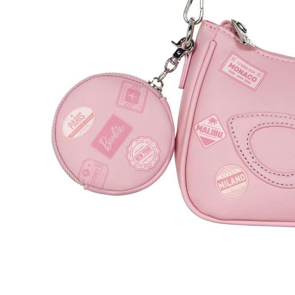 Karactermania Barbie Fancy 2.0 Travel Bolso de Hombro Rosa PVC 8x21x5,5 cm