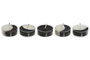 DKD Home Decor Set de 5 Velas Black Magic