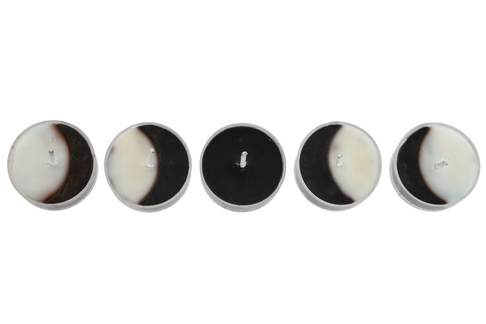 DKD Home Decor Set de 5 Velas Black Magic