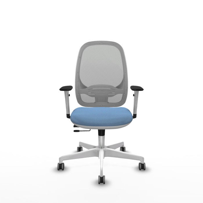 PIQUERAS Y CRESPO Silla de oficina Cilanco con mecanismo Sincro/Traslack Azul cielo y Gris PIQUERAS Y CRESPO Silla de oficina Cilanco con mecanismo Sincro/Traslack Azul cielo y Gris