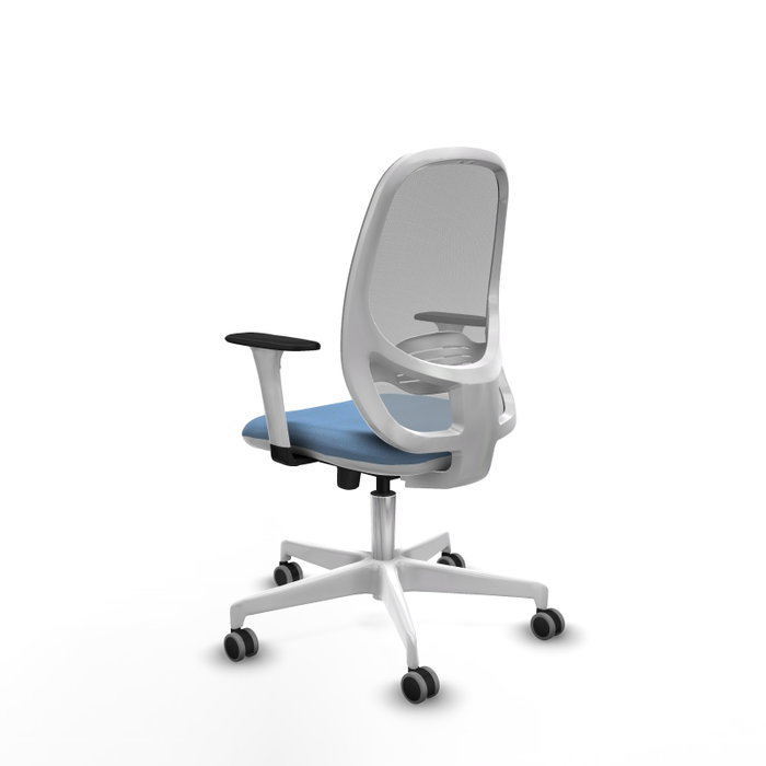 PIQUERAS Y CRESPO Silla de oficina Cilanco con mecanismo Sincro/Traslack Azul cielo y Gris PIQUERAS Y CRESPO Silla de oficina Cilanco con mecanismo Sincro/Traslack Azul cielo y Gris