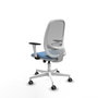 PIQUERAS Y CRESPO Silla de oficina Cilanco con mecanismo Sincro/Traslack Azul cielo y Gris