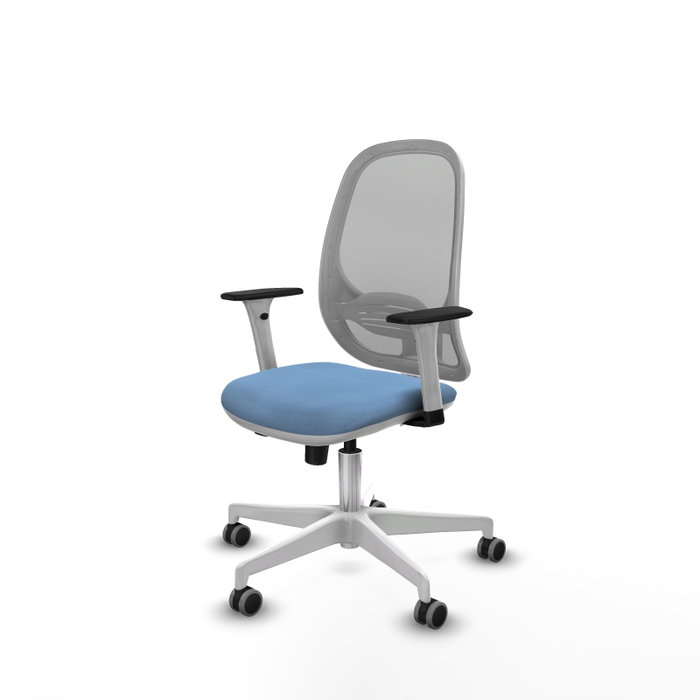 PIQUERAS Y CRESPO Silla de oficina Cilanco con mecanismo Sincro/Traslack Azul cielo y Gris PIQUERAS Y CRESPO Silla de oficina Cilanco con mecanismo Sincro/Traslack Azul cielo y Gris