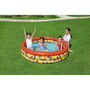 Bestway Piscina Hinchable Infantil 3 Aros Mariposas 168x38 cm +2 Años Jardin 51202