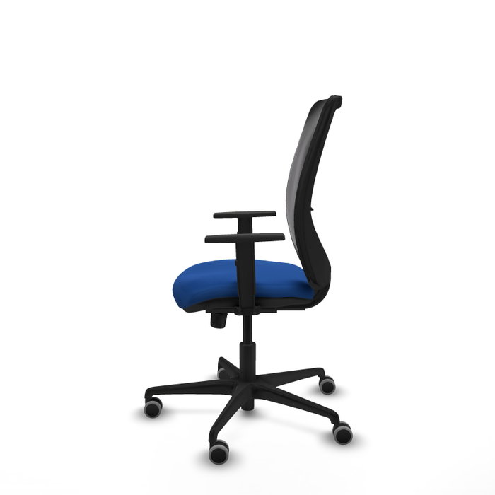 PIQUERAS Y CRESPO Silla de oficina Zulema Azul y Negro con mecanismo Sincro