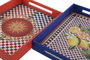 DKD Home Decor Bandeja de MDF Limones Sicilia 2024 40x30x5 cm Surtida