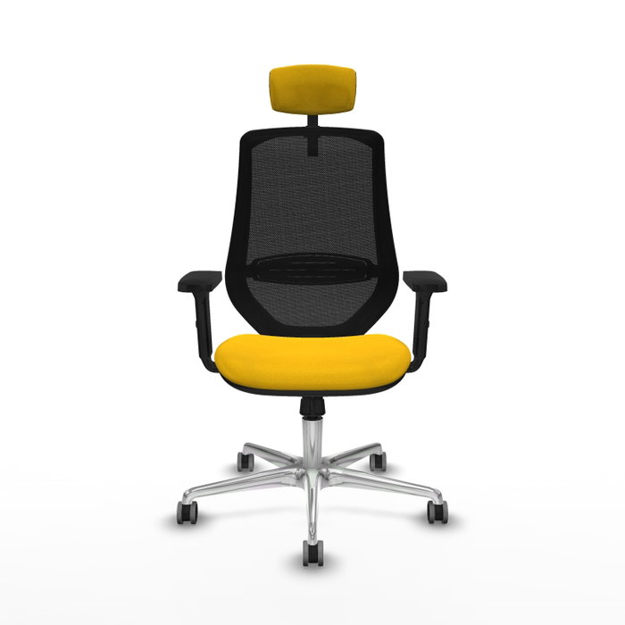 PIQUERAS Y CRESPO Silla de oficina Mardos con Mecanismo Sincro, Amarillo y Negro PIQUERAS Y CRESPO Silla de oficina Mardos con Mecanismo Sincro, Amarillo y Negro