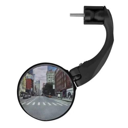 T'nB UMMIRROR2 Espejo Retrovisor para Bicicleta - Negro, ABS, Diámetro 7cm, Montaje Rápido en Manillar (compatible Ø2.5cm)