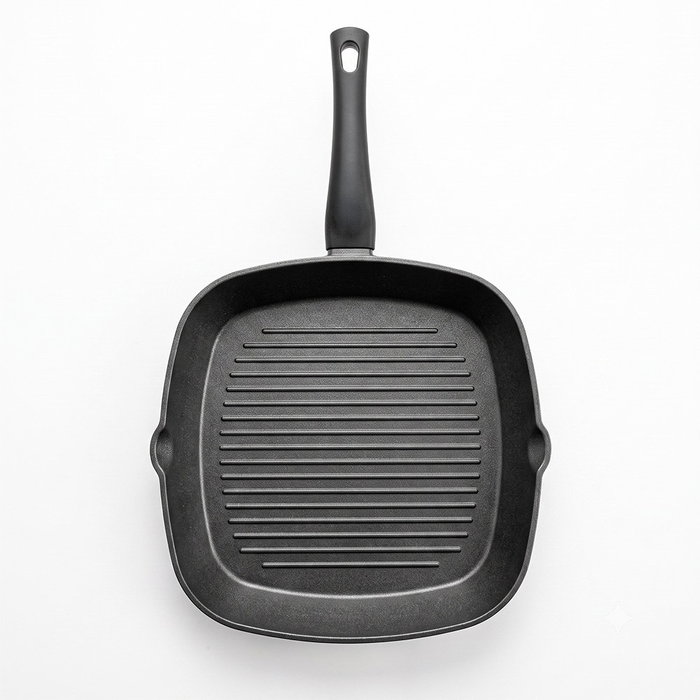 San Ignacio Sartén asador grill Expert de aluminio forjado, 28 x 28 x 4,2 cm