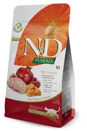 Farmina N&D Cat Pumpkin Neutered Codorniz Alimento para Gatos Esterilizados 1,5 kg