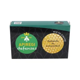 Artesanía Apiregi Defensas - 20 Viales con Jalea Real 1000 mg, Própolis, Equinácea, Vitamina C y Vitaminas del Grupo B - Suplemento Alimenticio