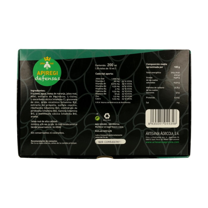 Apiregi Defensas 20 viales de 10ml Apiregi Defensas 20 viales de 10ml