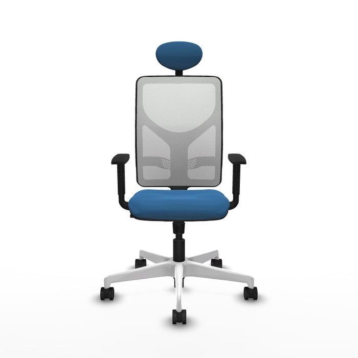 PIQUERAS Y CRESPO Silla de oficina Motilla con mecanismo Sincro, Azul claro y Blanco PIQUERAS Y CRESPO Silla de oficina Motilla con mecanismo Sincro, Azul claro y Blanco
