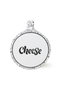 Hermia X00019385 Plato para Quesos de Gres Cerámico Antibacteriano Ecológico 26 cm Blanco y Negro