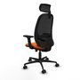 PIQUERAS Y CRESPO Silla de oficina Cilanco Naranja y Negro