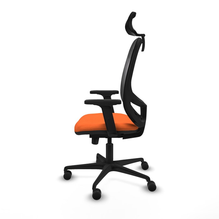 PIQUERAS Y CRESPO Silla de oficina Cilanco Naranja y Negro