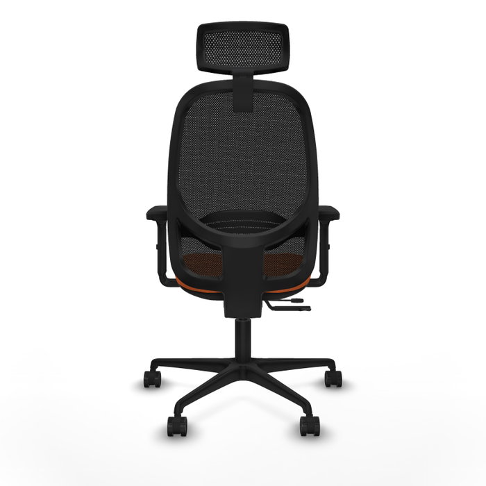 PIQUERAS Y CRESPO Silla de oficina Cilanco Naranja y Negro