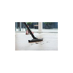 Nilfisk Buddy II 12 Aspiradora de Tambor 1200W, Seca y Húmeda, 12 Litros de Capacidad, Color Negro/Azul, Incluye Cepillo para Suelos Duros