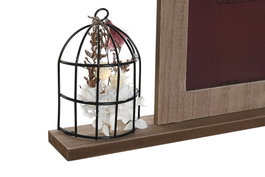 DKD Home Decor Marco Multifoto Shabby Natural Granate 42 x 5 x 24 cm (2 Unidades)