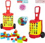 Vicam Carro Trolley Grande con 32 Blocks para Niños a Partir de 2 Años, Producto en Español