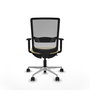 PIQUERAS Y CRESPO Silla de oficina Haches con mecanismo Sincro/Traslack, Crema y Gris