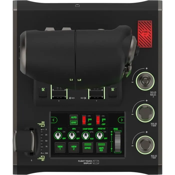 Turtle Beach TUR0731855007240 Sistema de Simulación Premium HOTAS VelocityOne Flightdeck para PC Windows 10 y 11