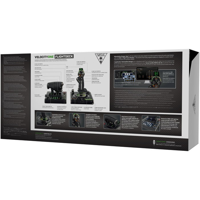 Turtle Beach VelocityOne Flightdeck Palanca de Vuelo para PC, Negro