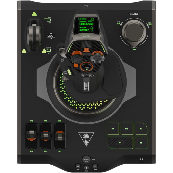 Turtle Beach VelocityOne Flightdeck Palanca de Vuelo para PC, Negro