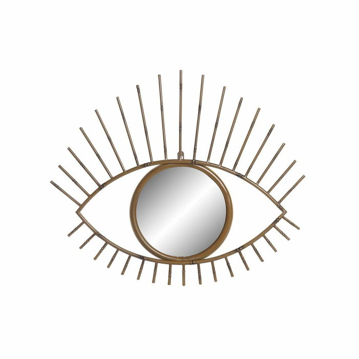 DKD Home Decor Espejo de Metal Diseño Ojo Natural 63x4x53