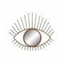 DKD Home Decor Espejo de Metal Diseño Ojo Natural 63x4x53