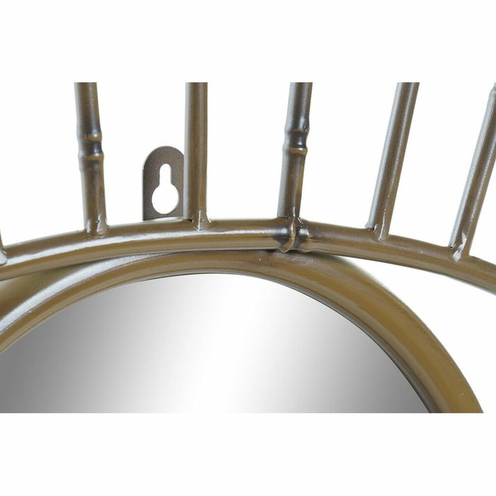DKD Home Decor Espejo de Metal Diseño Ojo Natural 63x4x53