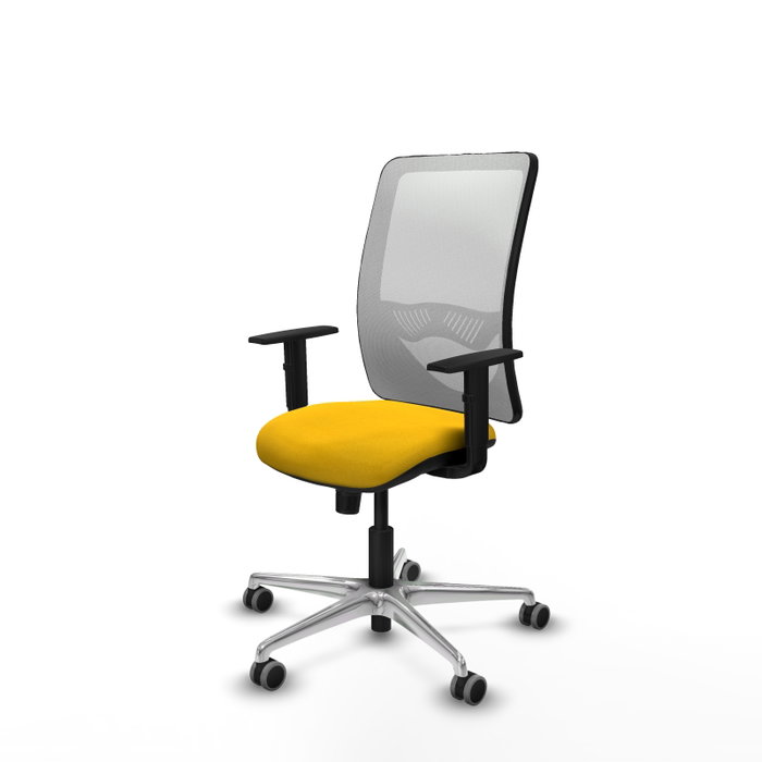 PIQUERAS Y CRESPO Silla de oficina Zulema con mecanismo Sincro, Amarillo y Blanco PIQUERAS Y CRESPO Silla de oficina Zulema con mecanismo Sincro, Amarillo y Blanco