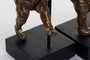 DKD Home Decor Figura de Bailarina en Aluminio y Mango, Pack de 2