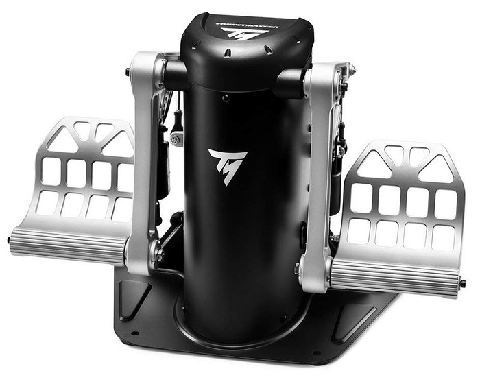 Thrustmaster TPR Pendular Rudder Negro y Plata
